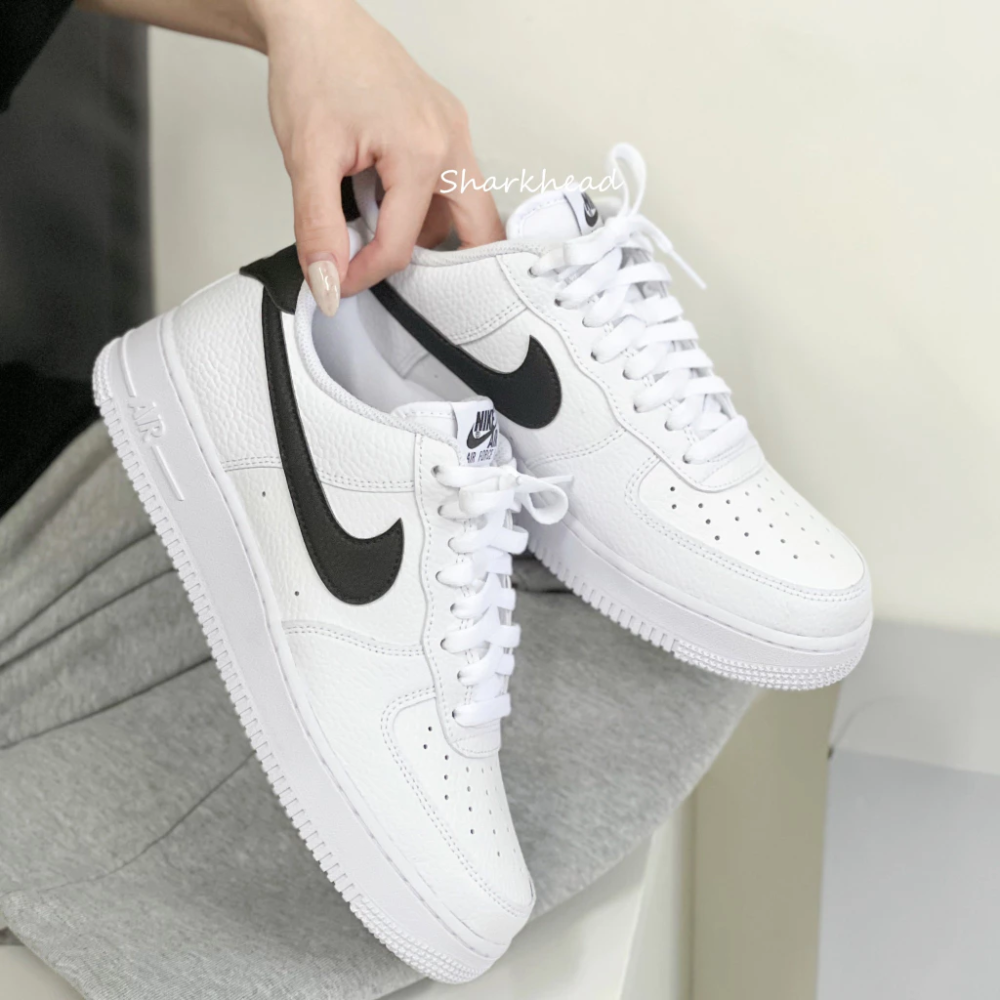 Nike Air Force 1 黑白 黑勾 白 CT2302-100 CT3839-100-細節圖5