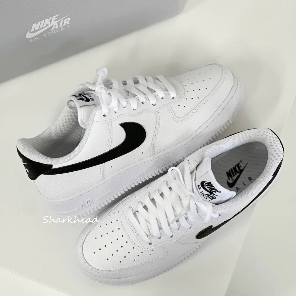 Nike Air Force 1 黑白 黑勾 白 CT2302-100 CT3839-100-細節圖6