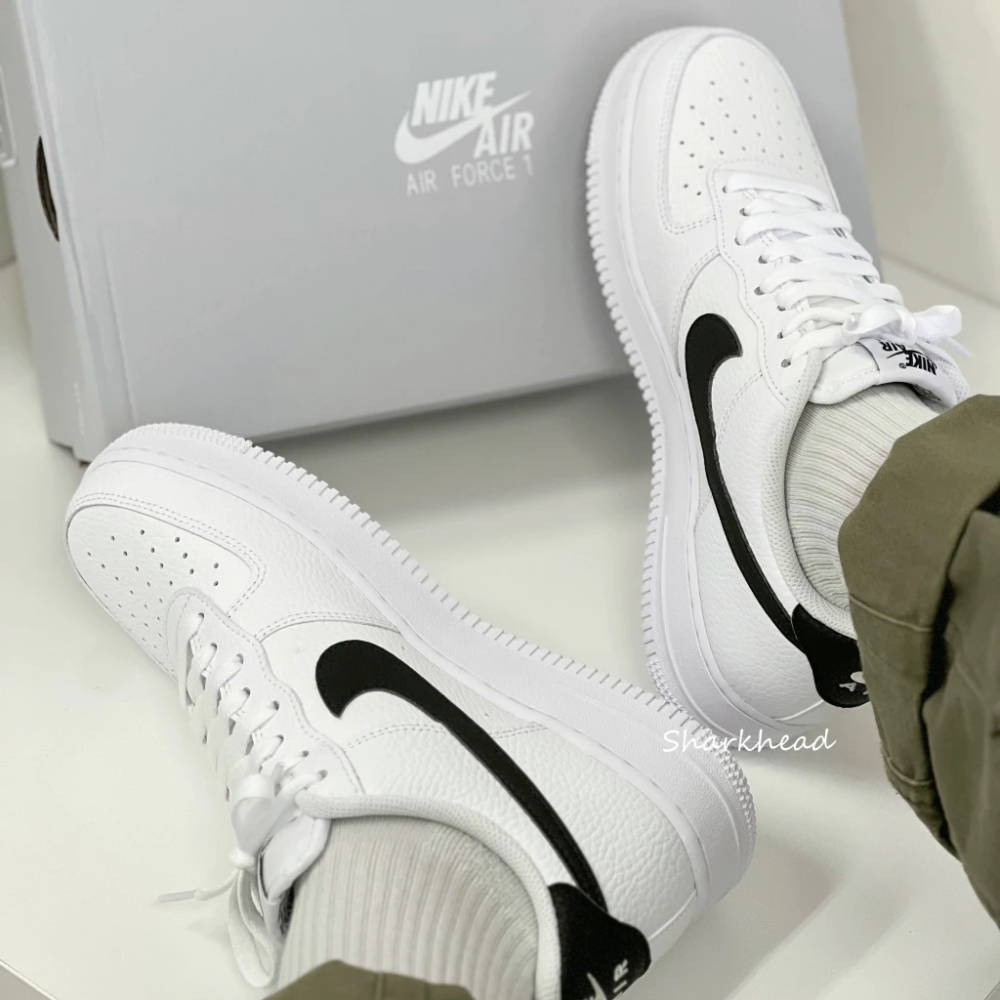 Nike Air Force 1 黑白 黑勾 白 CT2302-100 CT3839-100-細節圖8
