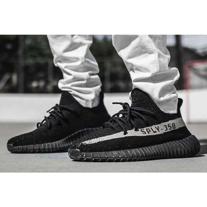 Adidas YEEZY Boost 350 V2 ＂Oreo＂ 黑白配色 球鞋 BY1604-細節圖3