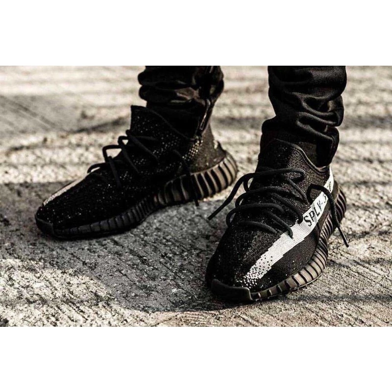 Adidas YEEZY Boost 350 V2 ＂Oreo＂ 黑白配色 球鞋 BY1604-細節圖4