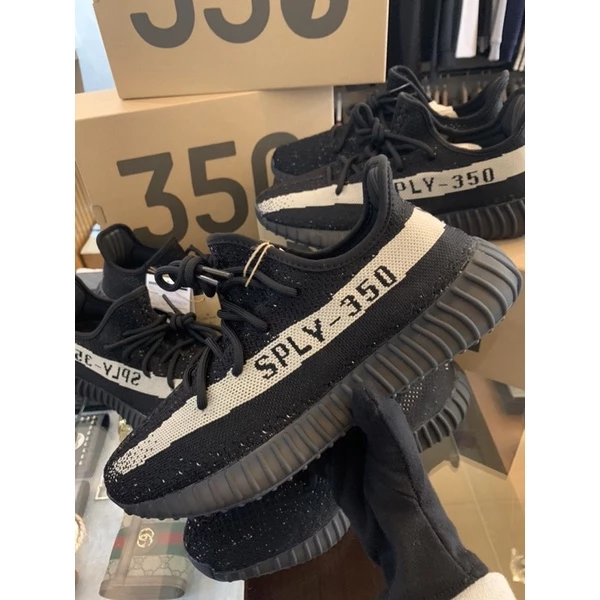 Adidas YEEZY Boost 350 V2 ＂Oreo＂ 黑白配色 球鞋 BY1604-細節圖6
