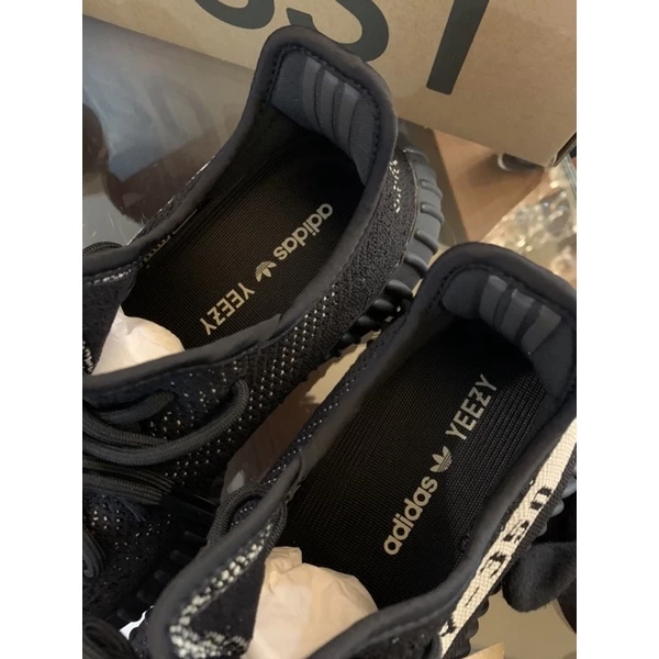 Adidas YEEZY Boost 350 V2 ＂Oreo＂ 黑白配色 球鞋 BY1604-細節圖7