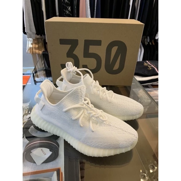 ADIDAS YEEZY BOOST 350 V2 CREAM WHITE 全白-細節圖2