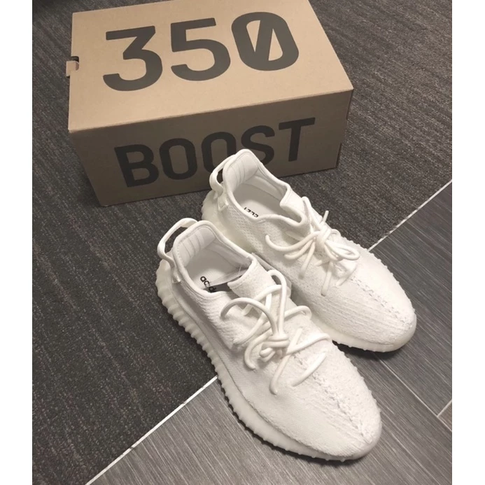 ADIDAS YEEZY BOOST 350 V2 CREAM WHITE 全白-細節圖3