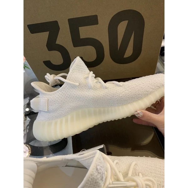 ADIDAS YEEZY BOOST 350 V2 CREAM WHITE 全白-細節圖7