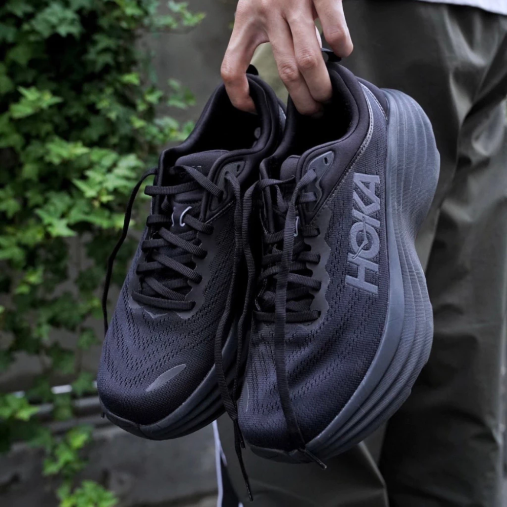HOKA ONE ONE Bondi 8 黑色 慢跑鞋 運動鞋 男女鞋 緩震 弧形大底 1127953-BBLC-細節圖2
