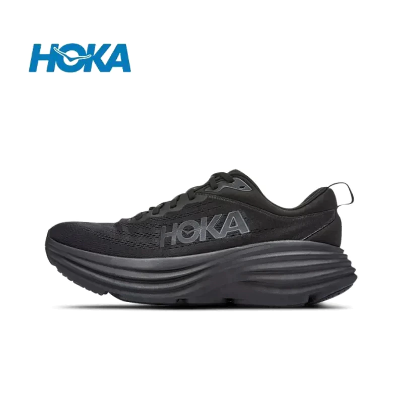 HOKA ONE ONE Bondi 8 黑色 慢跑鞋 運動鞋 男女鞋 緩震 弧形大底 1127953-BBLC-細節圖5