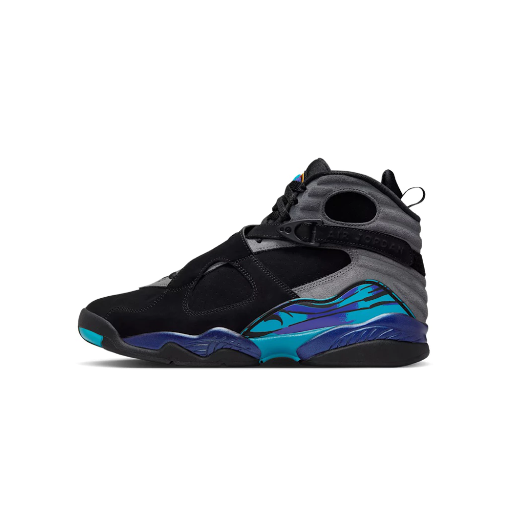 AIR JORDAN 8 ＇AQUA＇ 2025 黑紫 復刻 男鞋 305381-006-細節圖4