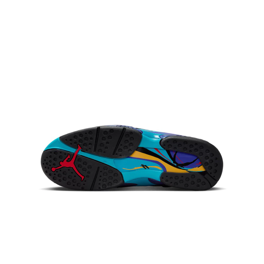 AIR JORDAN 8 ＇AQUA＇ 2025 黑紫 復刻 男鞋 305381-006-細節圖6