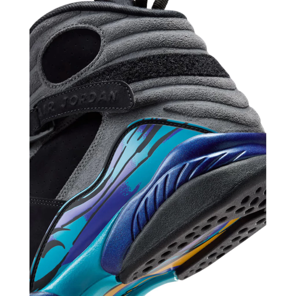 AIR JORDAN 8 ＇AQUA＇ 2025 黑紫 復刻 男鞋 305381-006-細節圖8