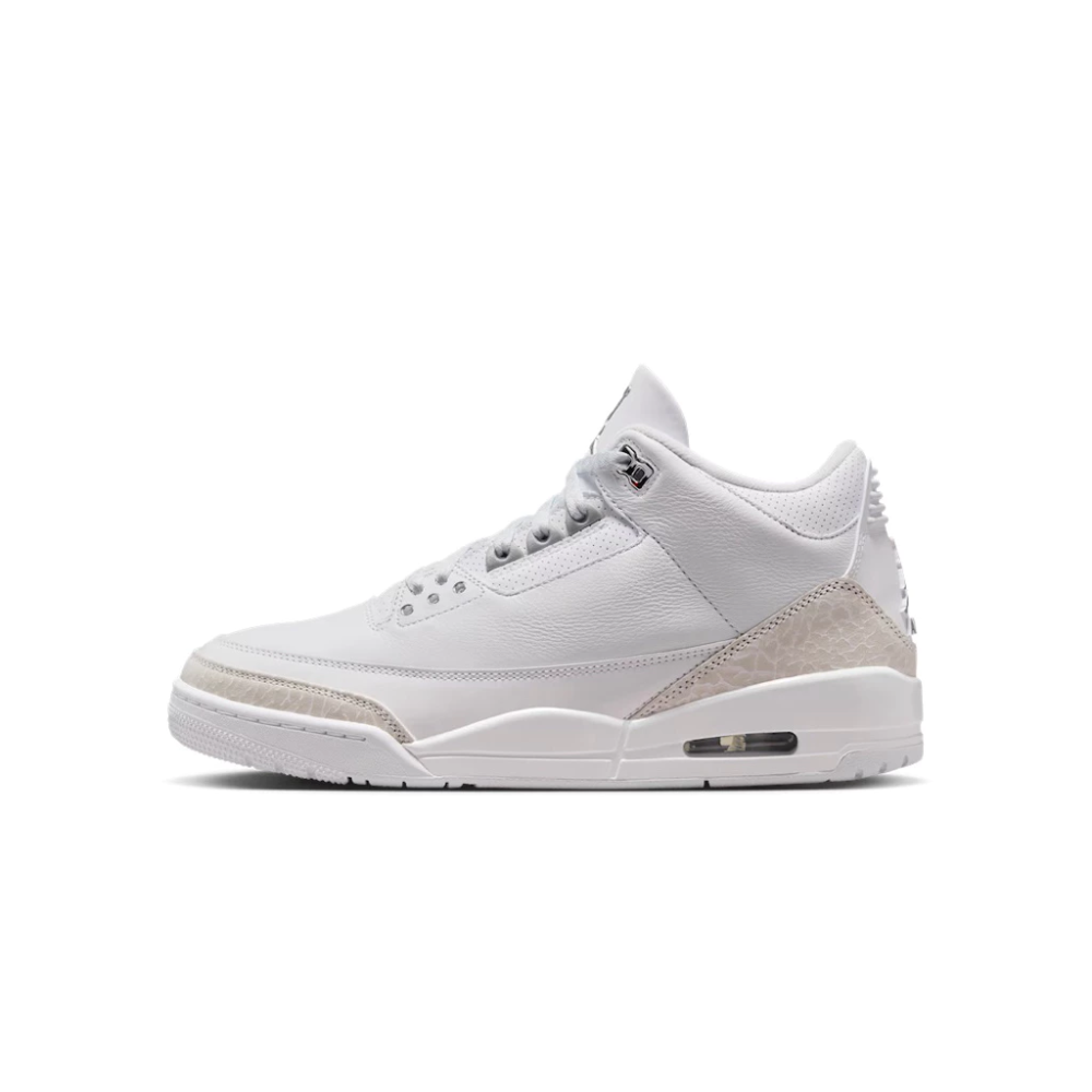 AIR JORDAN 3 PURE MONEY 全白 復刻 AJ3 男鞋 CT8532-111-細節圖3