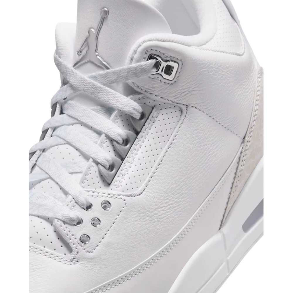 AIR JORDAN 3 PURE MONEY 全白 復刻 AJ3 男鞋 CT8532-111-細節圖7