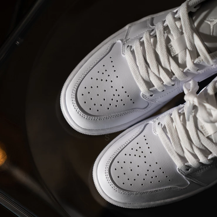Air Jordan 1 Low Triple White 全白 553558-136-細節圖4