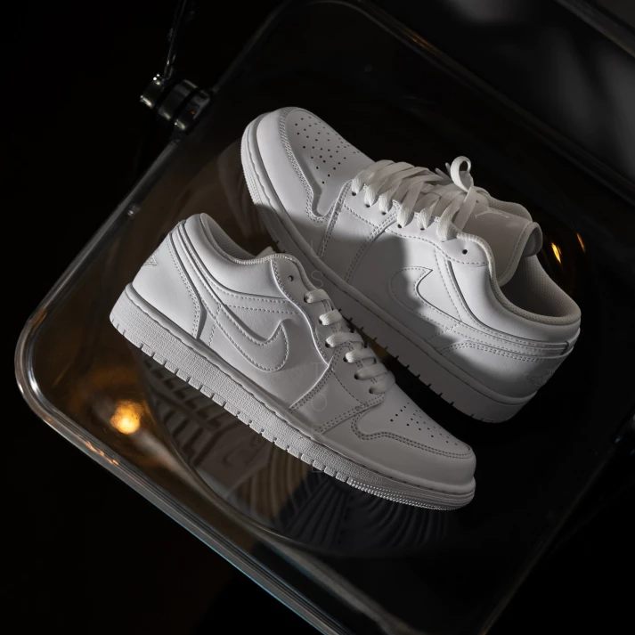 Air Jordan 1 Low Triple White 全白 553558-136-細節圖5