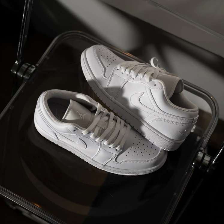 Air Jordan 1 Low Triple White 全白 553558-136-細節圖6