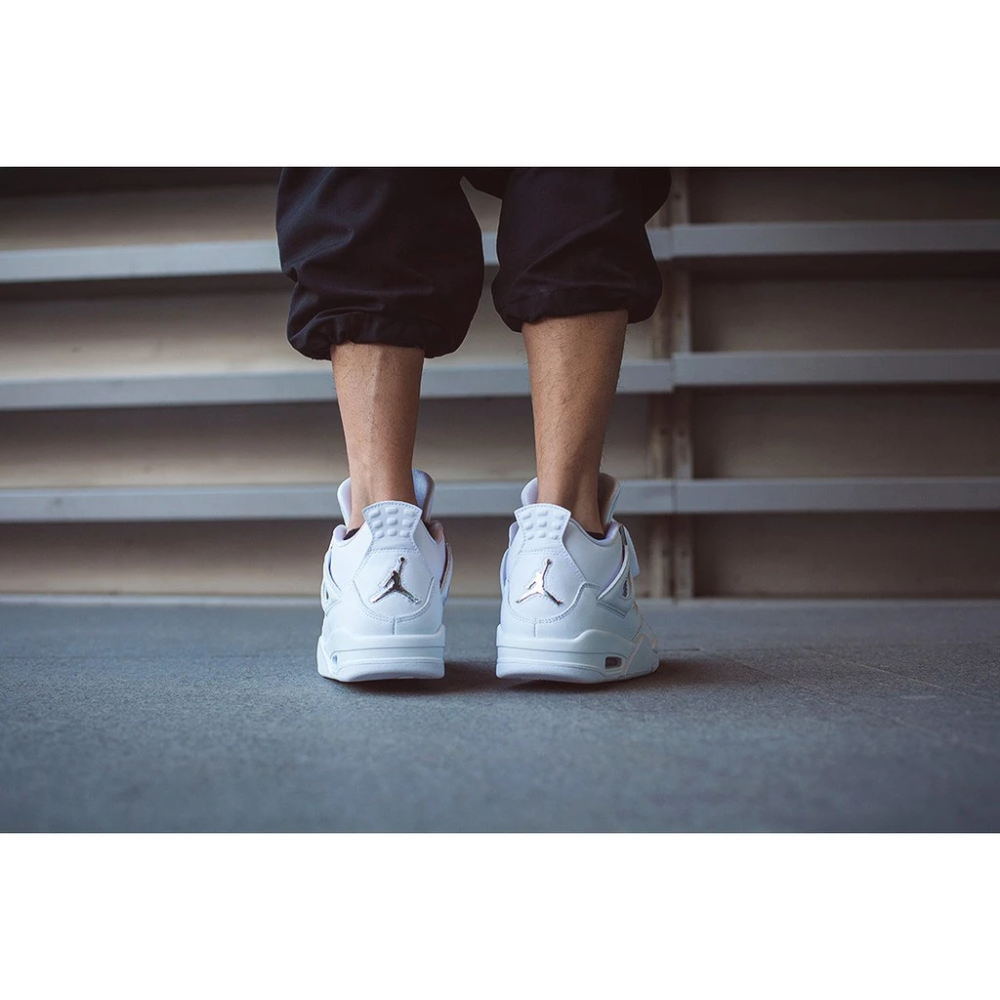 Air Jordan 4 Pure Money 308497-100 AJ4白銀休閑籃球鞋-細節圖2