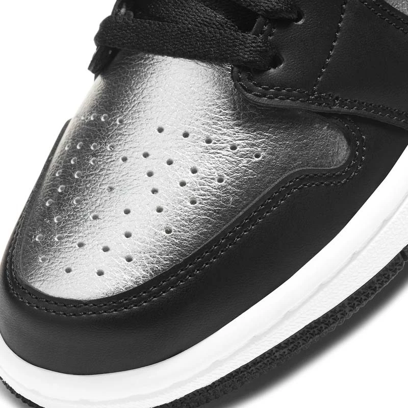 Air Jordan 1 Low ＂Silver Toe＂ 銀腳趾 銀黑 女鞋 男女段 DA5551-001-細節圖7