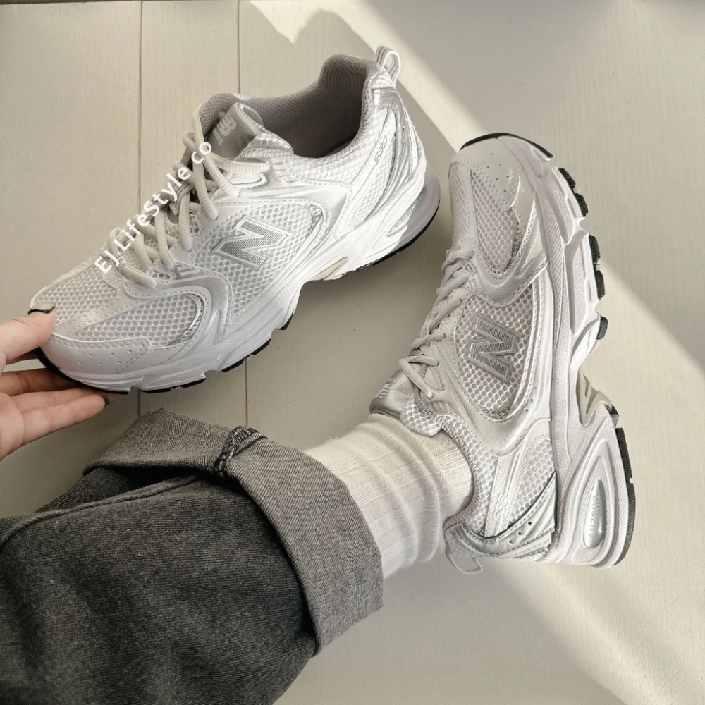 NEW BALANCE 530 NB NB530 百搭 韓系 厚底 白銀 MR530EMA-細節圖4
