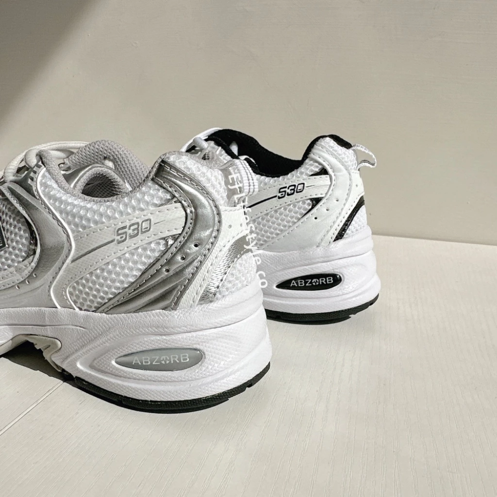 NEW BALANCE 530 NB NB530 百搭 韓系 厚底 白銀 MR530EMA-細節圖5