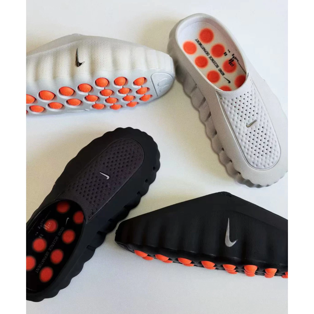 ΝΙKE Mind 001 穆勒鞋 拖鞋 灰色 黑色 紅色 HQ4307-003 HQ4307-001-細節圖7