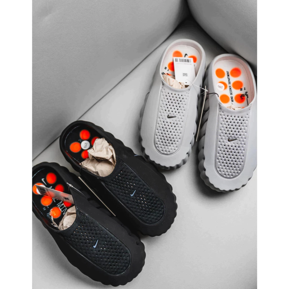 ΝΙKE Mind 001 穆勒鞋 拖鞋 灰色 黑色 紅色 HQ4307-003 HQ4307-001-細節圖9