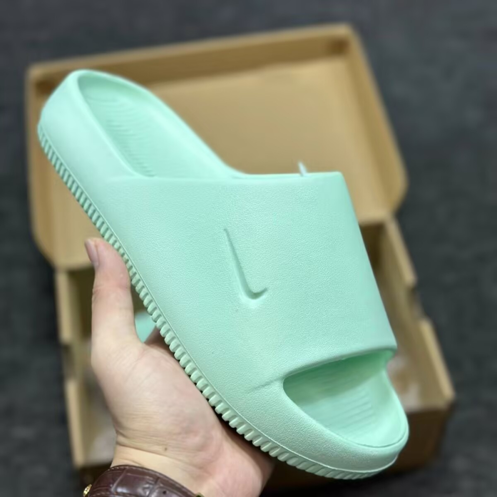 Nike Calm 防水 麵包拖鞋 奶茶 DX4816-200 黑 FD4116-003 白 薄荷綠-細節圖6