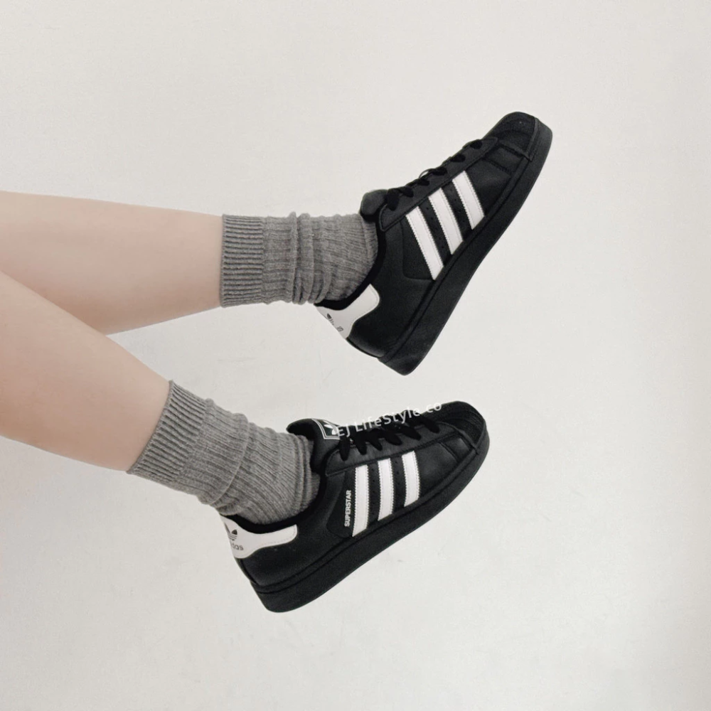 ADIDAS SUPERSTAR 2.0 貝殼頭 黑白 黑標 白尾 復古 男女鞋 JI0079-細節圖6