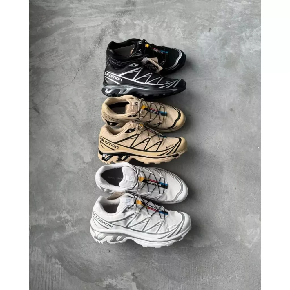 Salomon XT-6 GTX GORE-TEX 防水 白 銀 475811-細節圖8