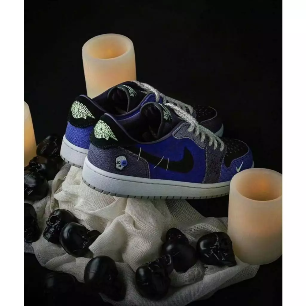 Zion Williamson x Air Jordan 1 Low OG 巫毒娃娃 男鞋2.0 IH2309-500-細節圖4