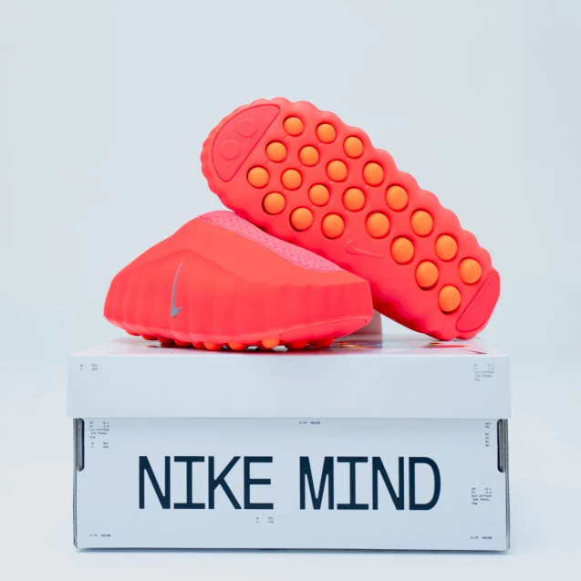 Nike Mind 001 紅 恢復拖鞋 穆勒 拖鞋 按摩 HQ4307-600-細節圖3