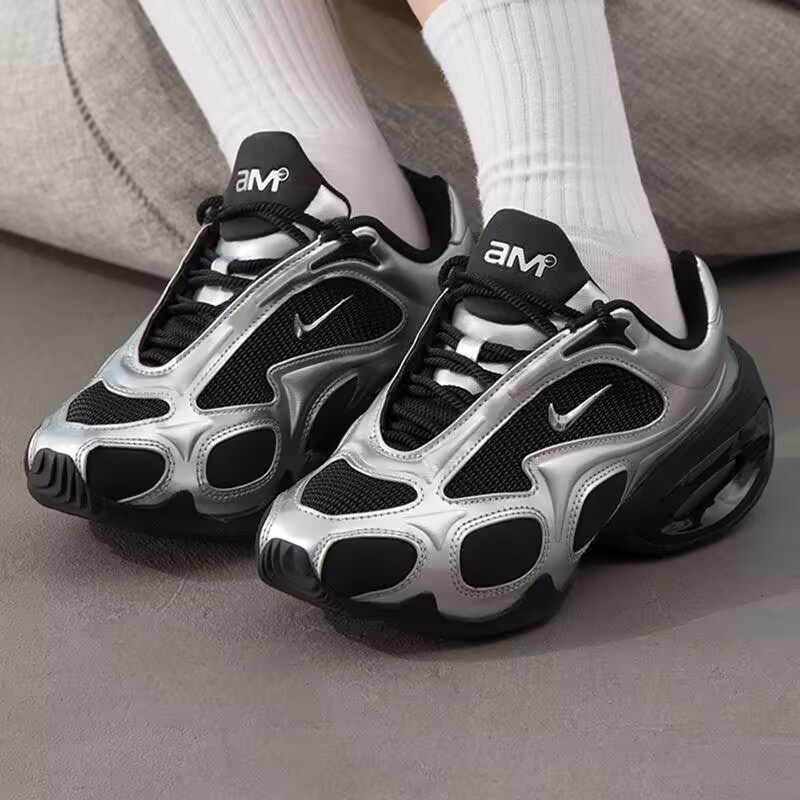 Nike Air Max Muse 液態銀 低幫氣墊跑步鞋 FV1920-001-細節圖5