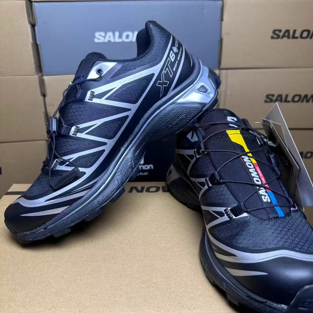 Salomon XT-6 GORE-TEX Black/Silver 黑銀 防水L47450600-細節圖4
