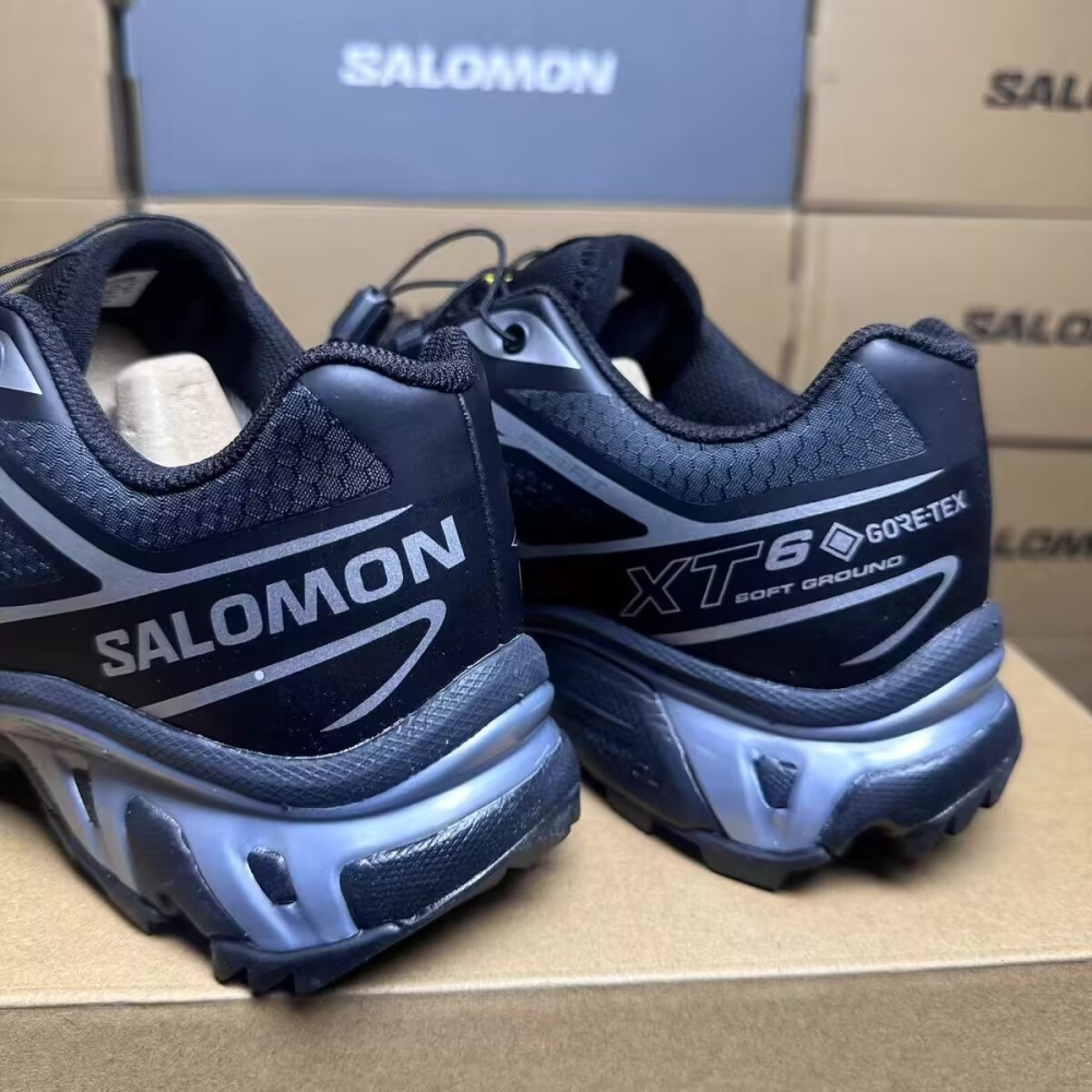 Salomon XT-6 GORE-TEX Black/Silver 黑銀 防水L47450600-細節圖5