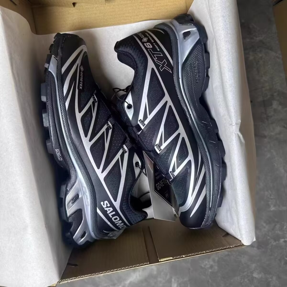 Salomon XT-6 GORE-TEX Black/Silver 黑銀 防水L47450600-細節圖8