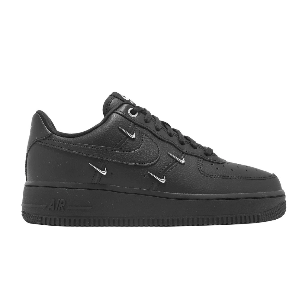 Nike 休閒鞋 Wmns Air Force 1 07 LX 女鞋 黑 金屬小勾 HQ1180-001-細節圖5