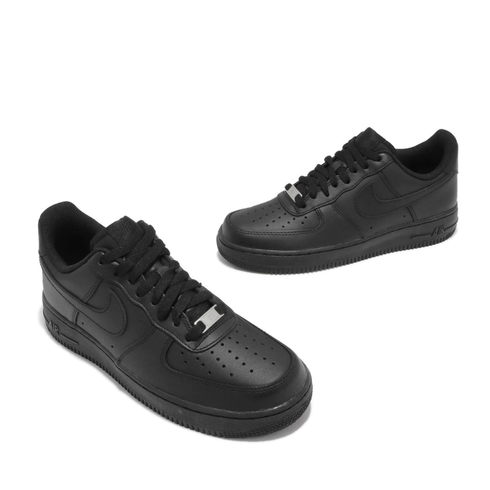 Nike 休閒鞋 Air Force 1 07 黑 全黑 男鞋 AF1 基本款 運動鞋 CW2288-001-細節圖7
