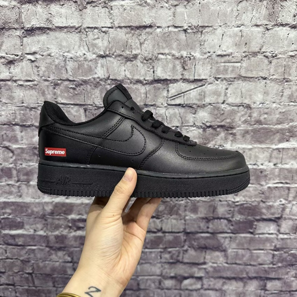 Supreme x Nike Air Force 1 聯名款 滿版 鞋帶 白 CU9225-100黑CU9225-001-規格圖9