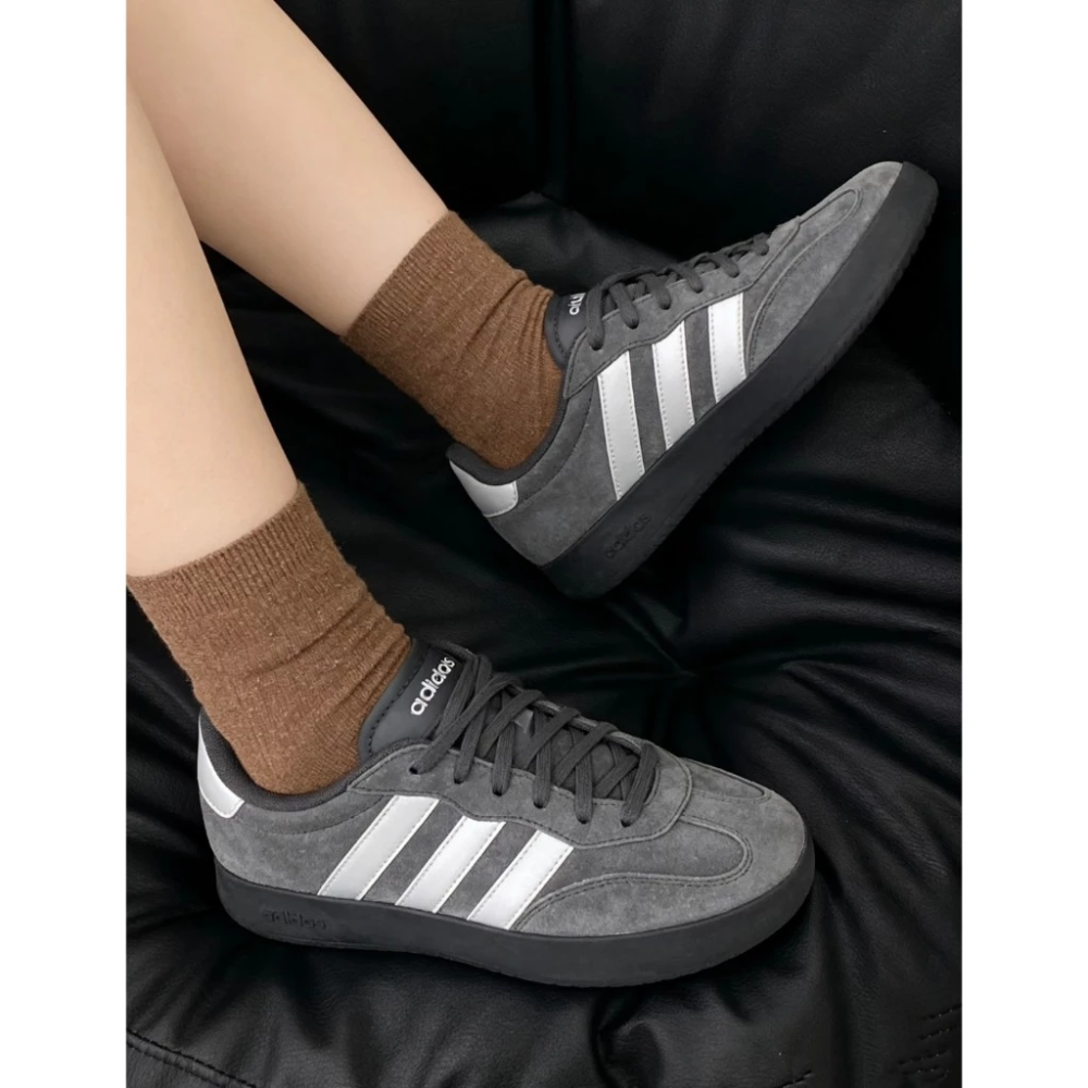 Adidas Barreda 復古 麂皮 高級灰 深灰 灰銀 灰色 德訓鞋 休閒鞋 KH6999-細節圖2