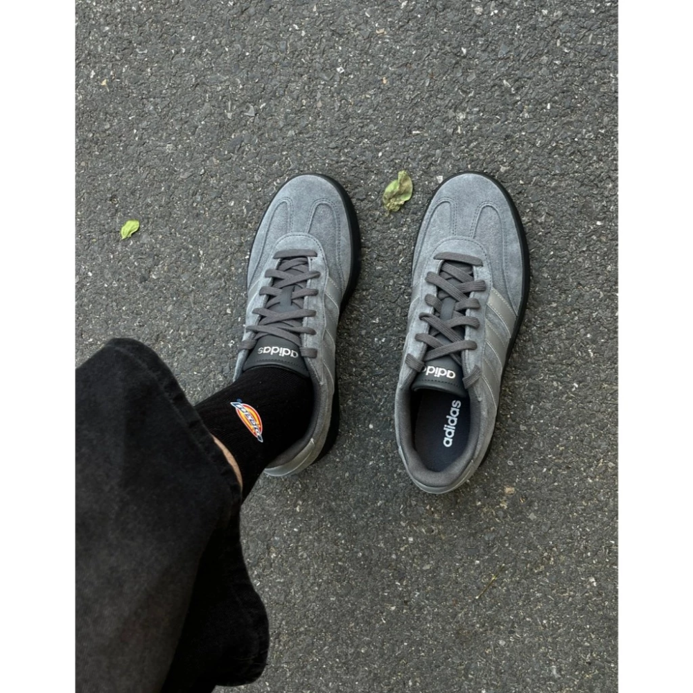 Adidas Barreda 復古 麂皮 高級灰 深灰 灰銀 灰色 德訓鞋 休閒鞋 KH6999-細節圖6