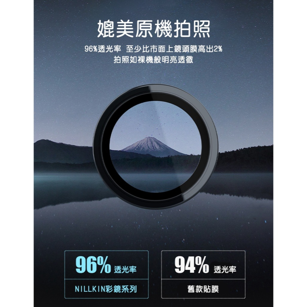 NILLKIN Apple iPhone 15 Pro/iPhone 15 Pro Max 彩鏡鏡頭貼(一套裝)-細節圖4