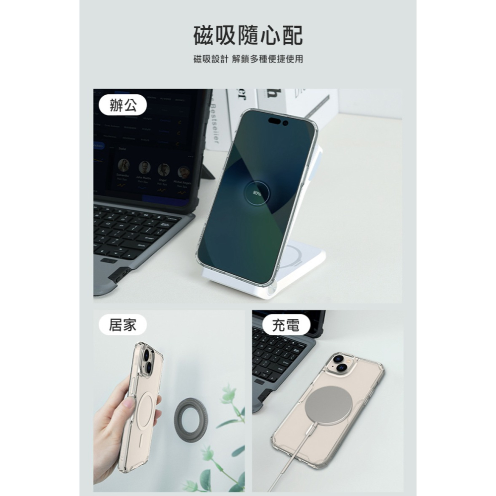 NILLKIN Apple iPhone 15 Plus 本色 Pro 磁吸保護套-細節圖4