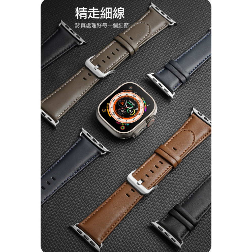 DUX DUCIS Apple Watch (38/40/41mm) YS 真皮錶帶-細節圖9