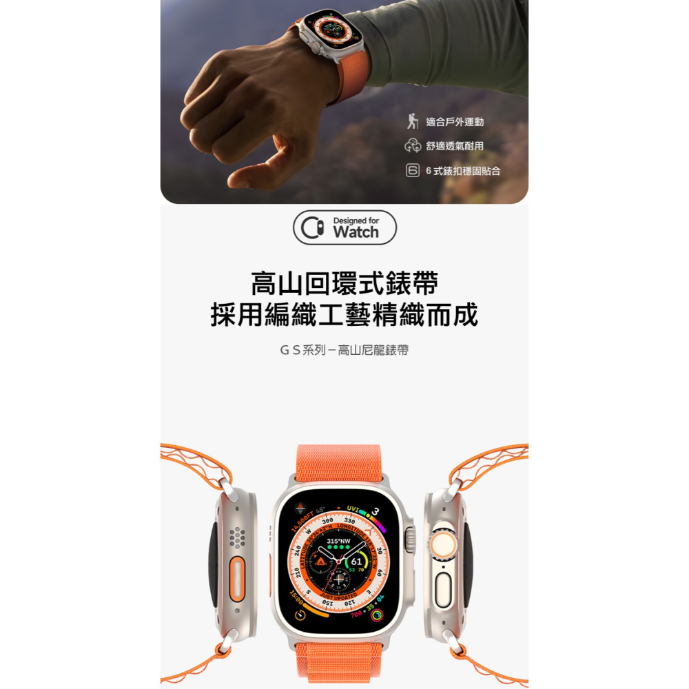 DUX DUCIS Apple Watch (38/40/41) 高山尼龍錶帶-細節圖4