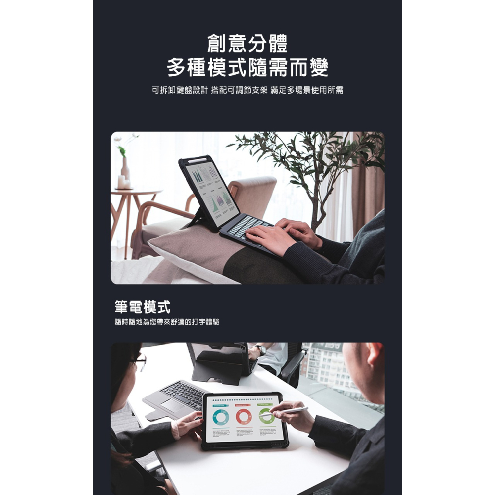 NILLKIN Apple iPad 10.9 (2022/10代) 悍能 iPad 鍵盤保護套-細節圖5