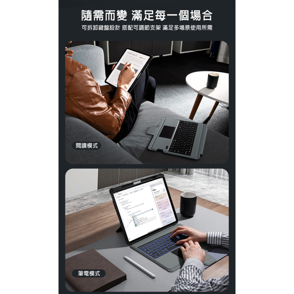 NILLKIN Apple iPad Pro 12.9 (2020/2021/2022) 悍能 iPad 鍵盤保護套-細節圖4