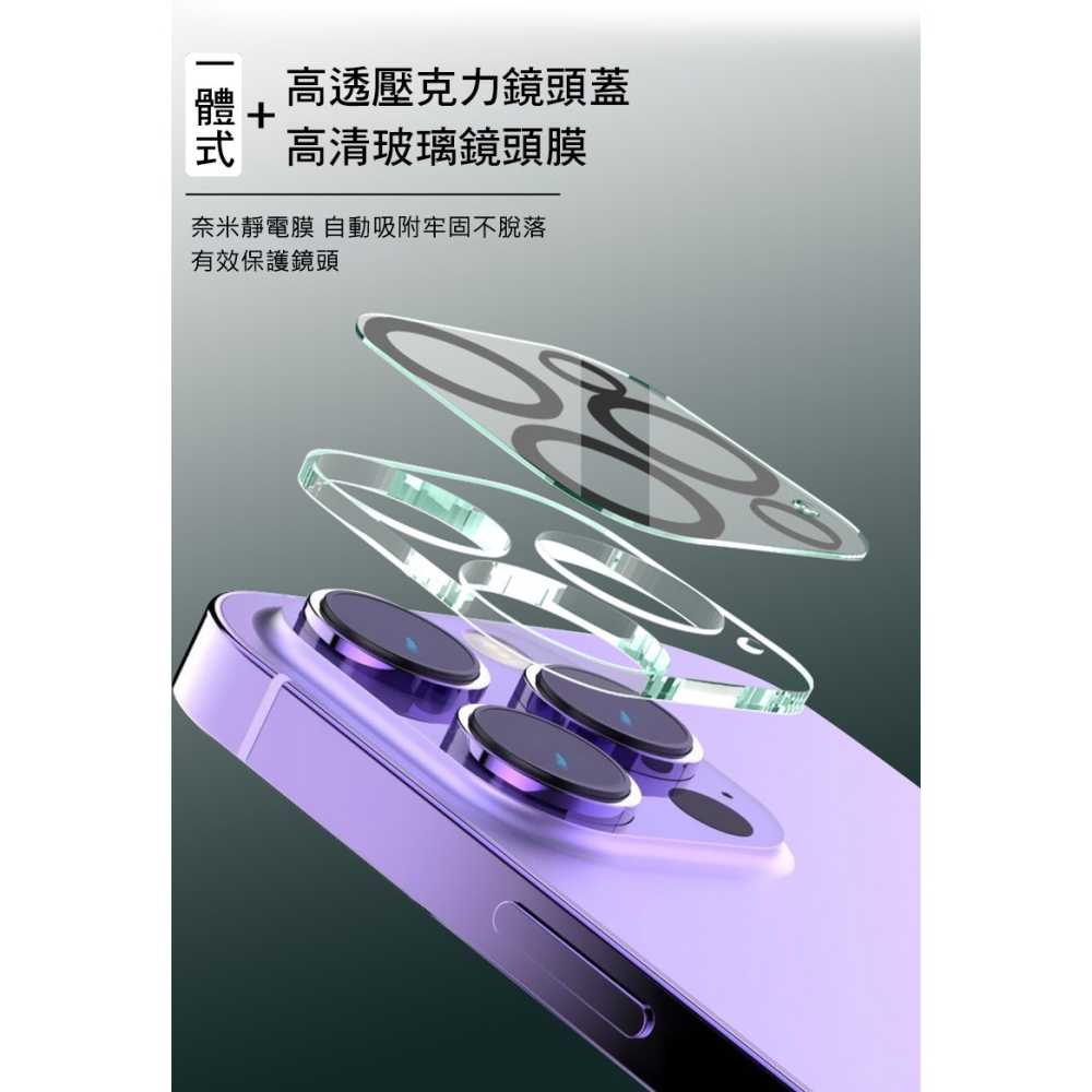 Imak Apple iPhone 15 Pro/iPhone 15 Pro Max 鏡頭玻璃貼(一體式)-細節圖4