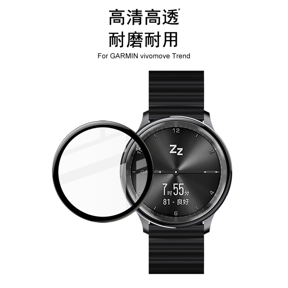 Imak GARMIN vivomove Trend 手錶保護膜-細節圖2