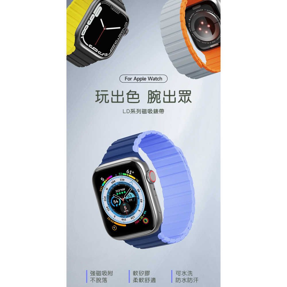 DUX DUCIS Apple Watch (42/44/45) LD 磁吸錶帶-細節圖2