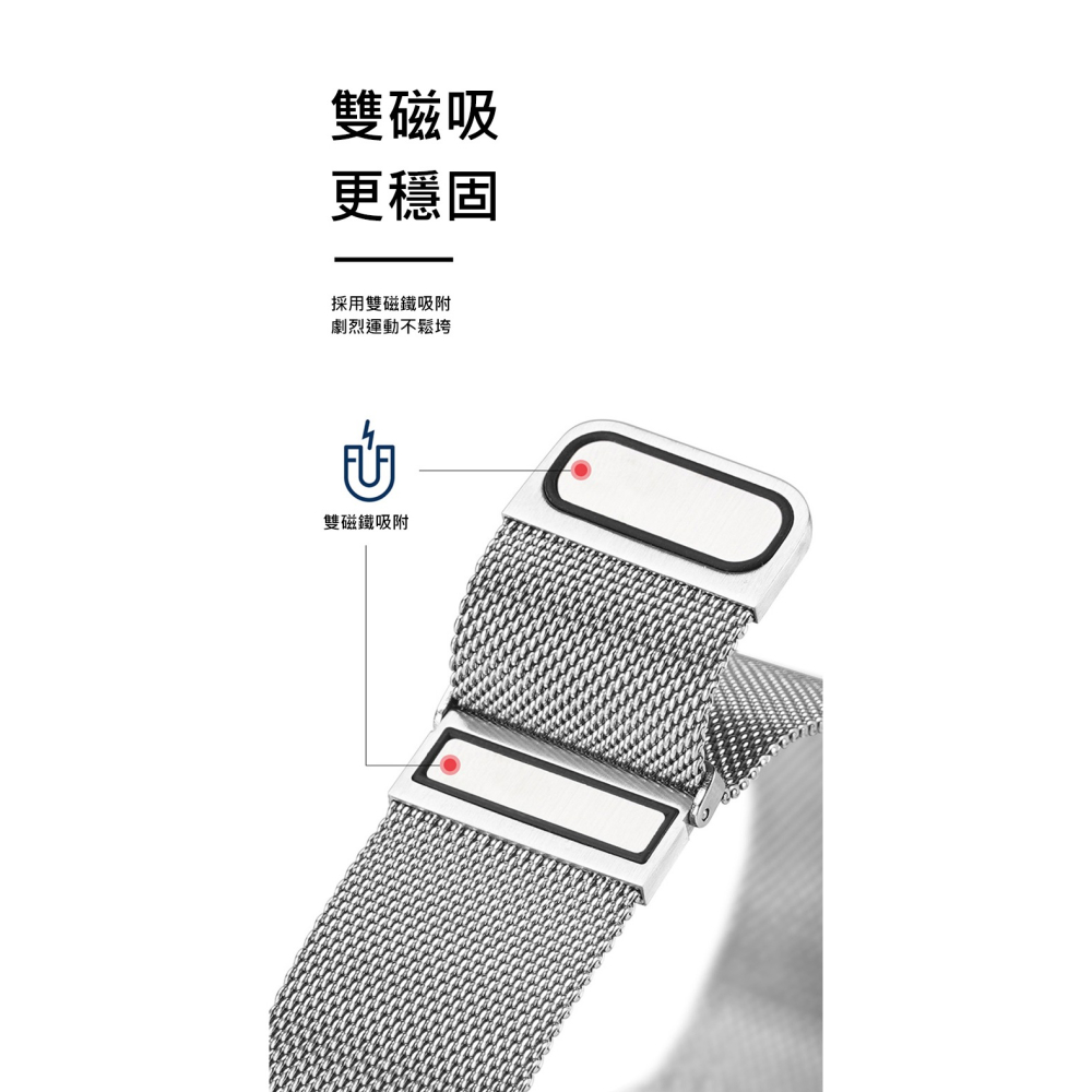 DUX DUCIS Apple Watch (42/44/45) 米蘭尼斯錶帶-細節圖4